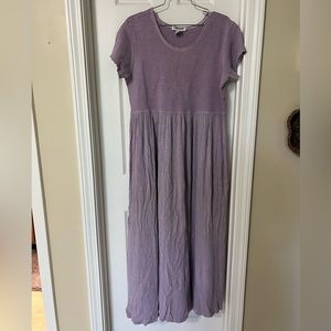 casual long purple Cherokee dress